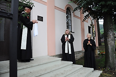 Odhalení pamětní desky Mistra Petra z Koněprus